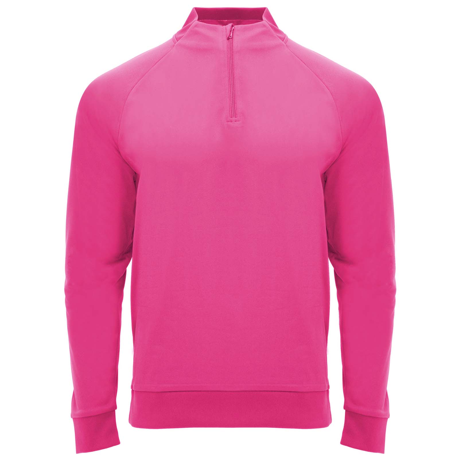 Epiro bluza unisex z długim rękawem i zamkiem błyskawicznym 1/4 200 g/m² P082791C fluorescencyjny róż Epiro bluza unisex z długim rękawem i zamkiem błyskawicznym 1/4 200 g/m² P082791C fluorescencyjny róż