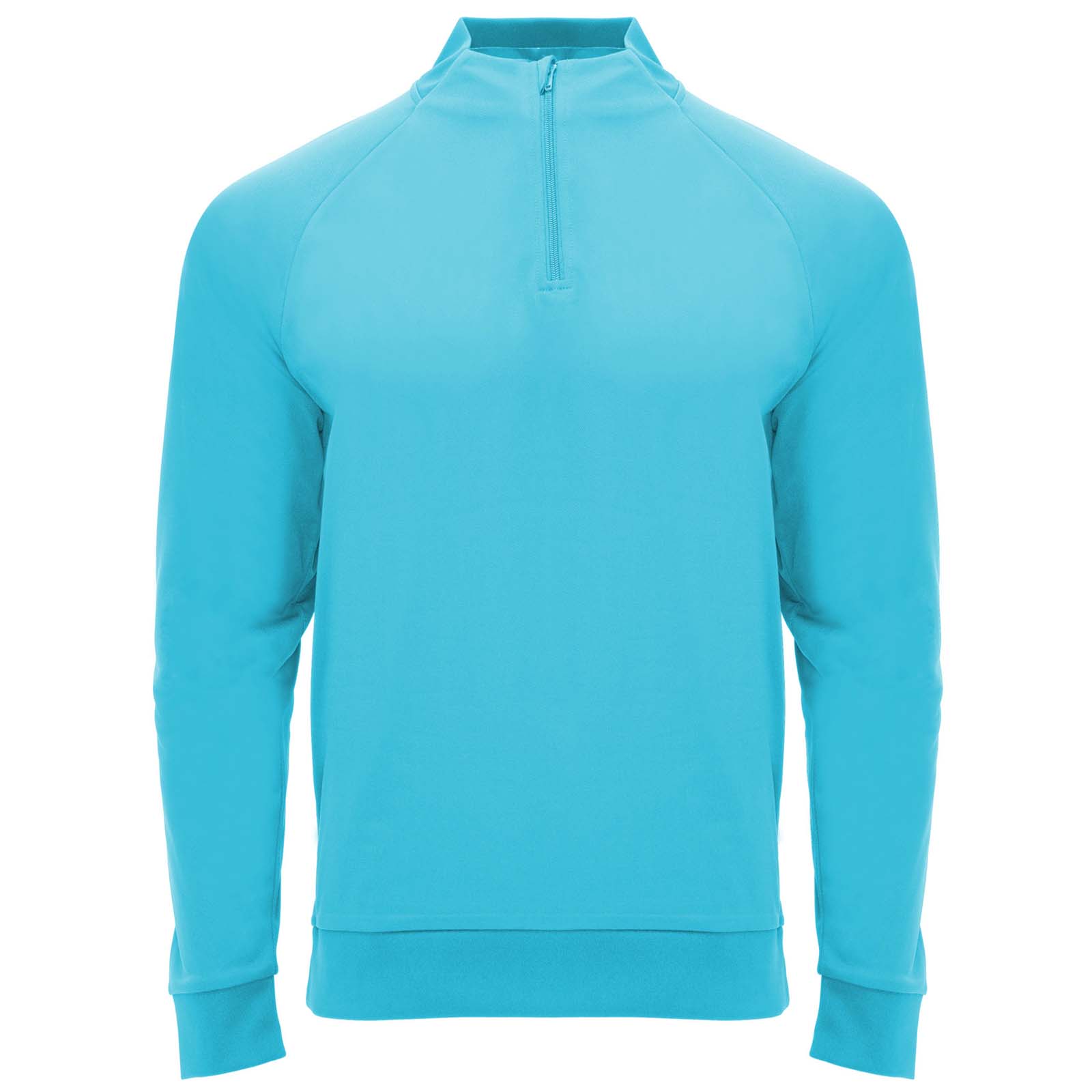 Epiro bluza unisex z długim rękawem i zamkiem błyskawicznym 1/4 200 g/m² P082791C turkus fluorescencyjny Epiro bluza unisex z długim rękawem i zamkiem błyskawicznym 1/4 200 g/m² P082791C turkus fluorescencyjny