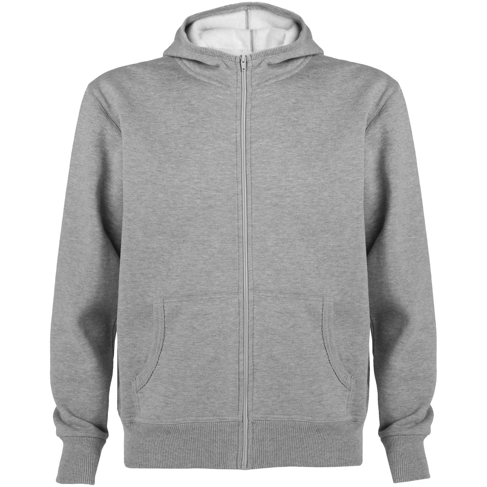Montblanc bluza unisex z kapturem z suwakiem na całej długości 280 g/m² P079899C melanż szary
