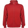 Montblanc bluza unisex z kapturem z suwakiem na całej długości 280 g/m² P079899C czerwony