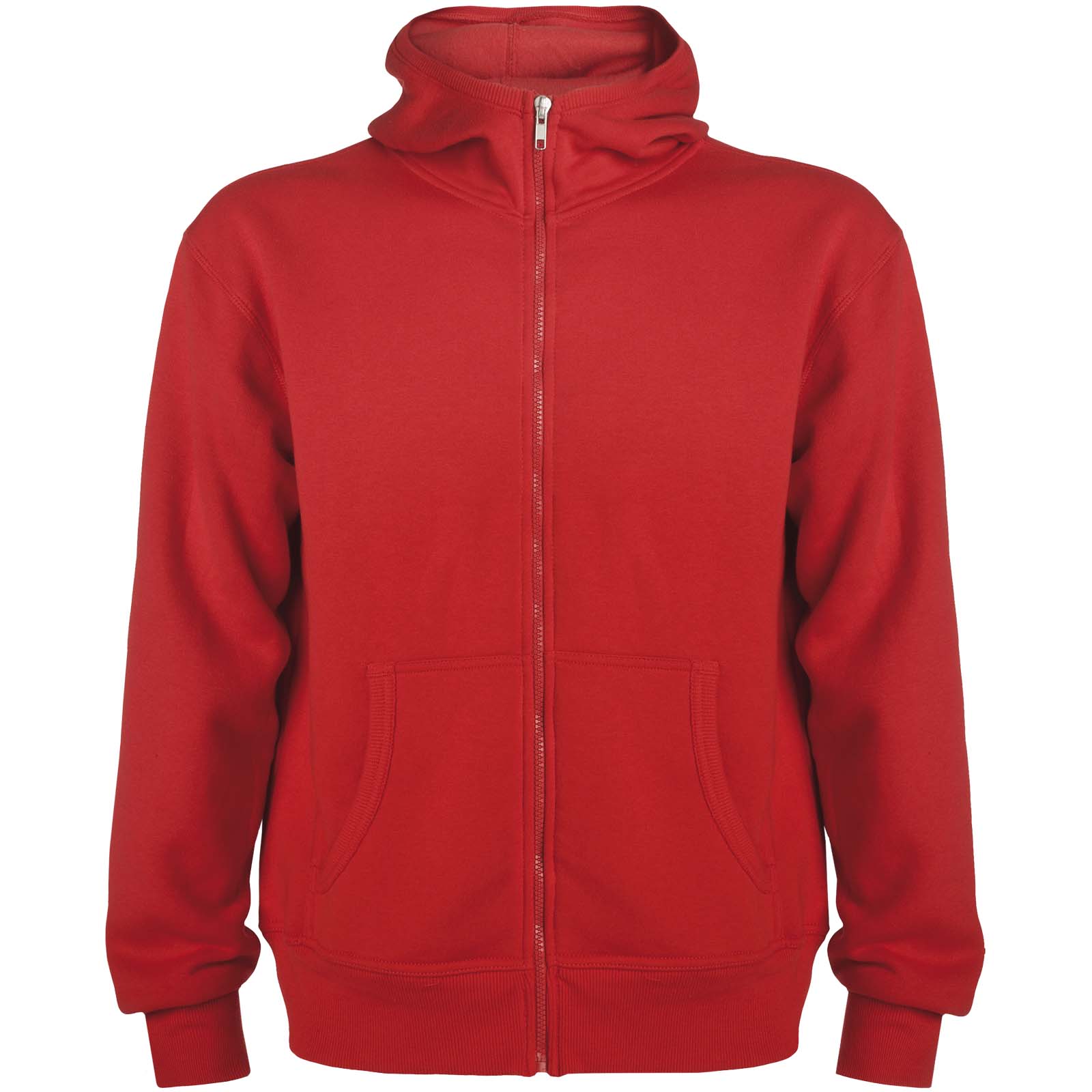 Montblanc bluza unisex z kapturem z suwakiem na całej długości 280 g/m² P079899C czerwony