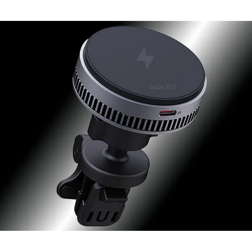 Samochodowy uchwyt do telefonu, magnetyczna ładowarka bezprzewodowa 15W Aukey P178131X