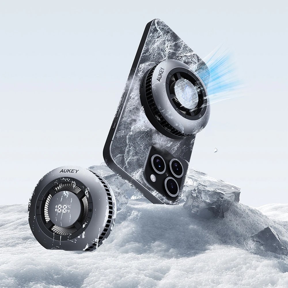Magnetyczna ładowarka bezprzewodowa 15W z wentylatorem Aukey P178132X