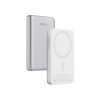 Magnetyczny, bezprzewodowy power bank 10000 mAh Aukey P178134X srebrny