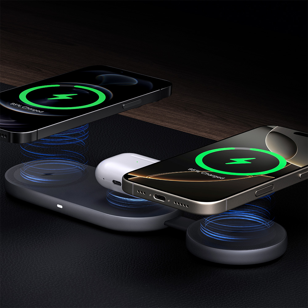 Ładowarka bezprzewodowa 3 w 1 25W Aukey P178142X 4 Ładowarka bezprzewodowa 3 w 1 25W Aukey P178142X