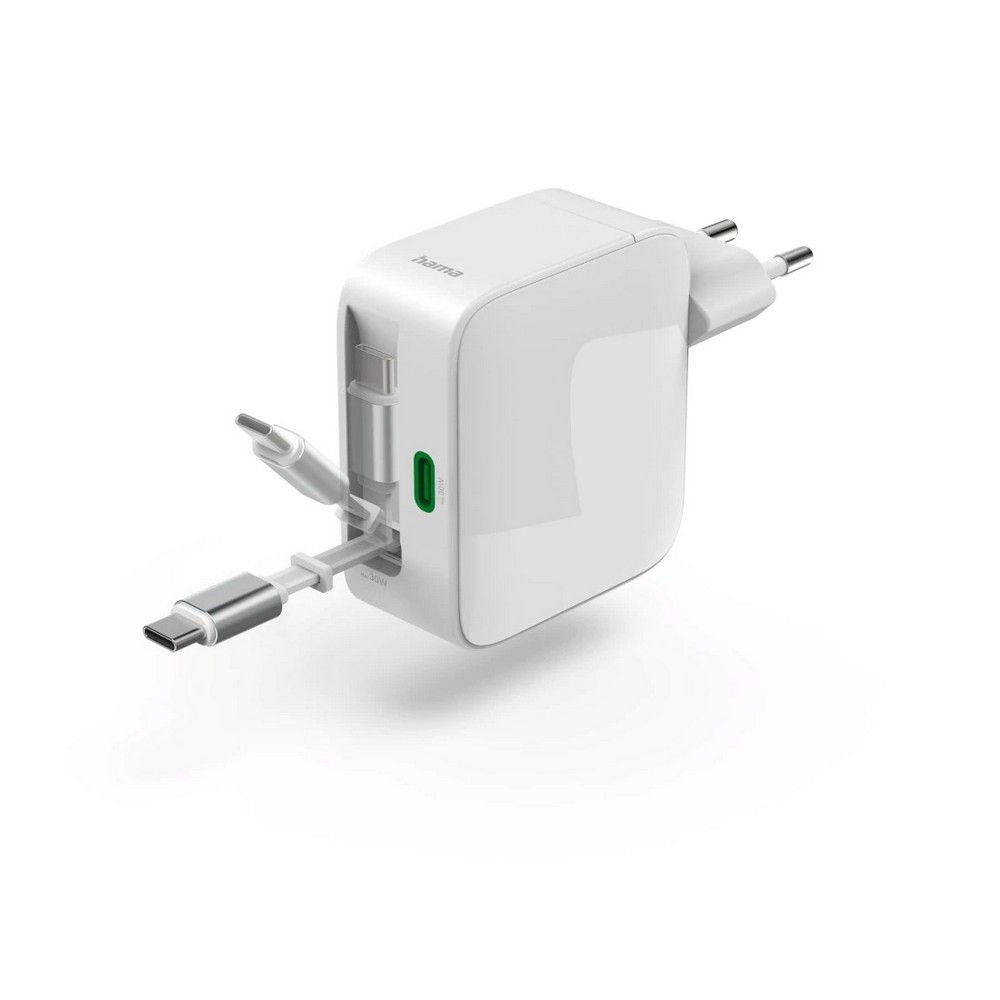 Ładowarka ścienna 30W ze zwijanym kablem Hama P178143X 5 Ładowarka ścienna 30W ze zwijanym kablem Hama P178143X