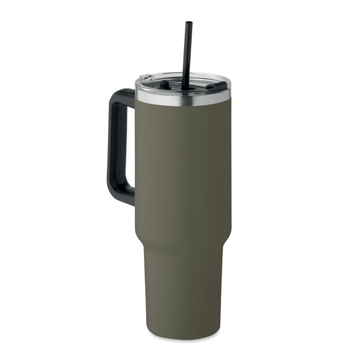 Kubek dwuściankowy 1200 ml P063774O ciemnozielony