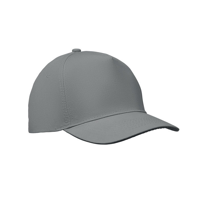 5-panel czapka z daszkiem 180gr P100743O szary
