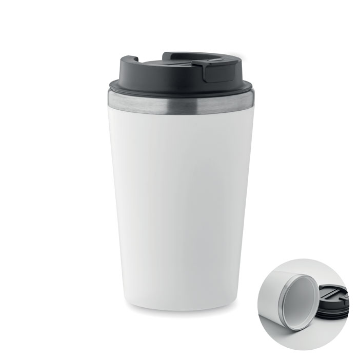 Kubek z warstwą ceramiczną 350 P101163O bialy
