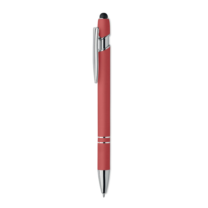 Długopis z rysikiem aluminium P147167O czerwony