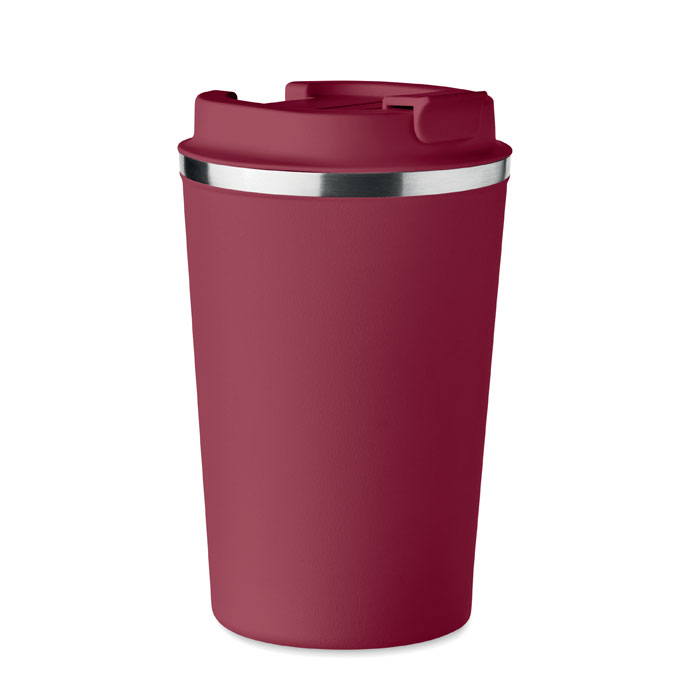 Dwuścienny kubek 350 ml P017688O burgund Dwuścienny kubek 350 ml P017688O burgund