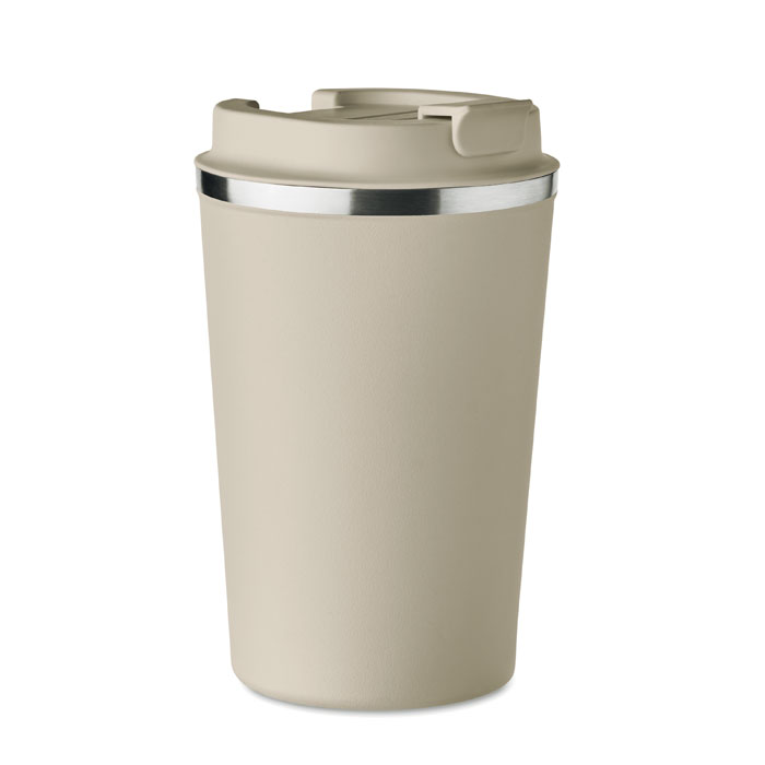 Dwuścienny kubek 350 ml P017688O bezowy Dwuścienny kubek 350 ml P017688O bezowy