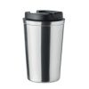 Dwuścienny kubek 350 ml P017688O srebrny mat Dwuścienny kubek 350 ml P017688O srebrny mat