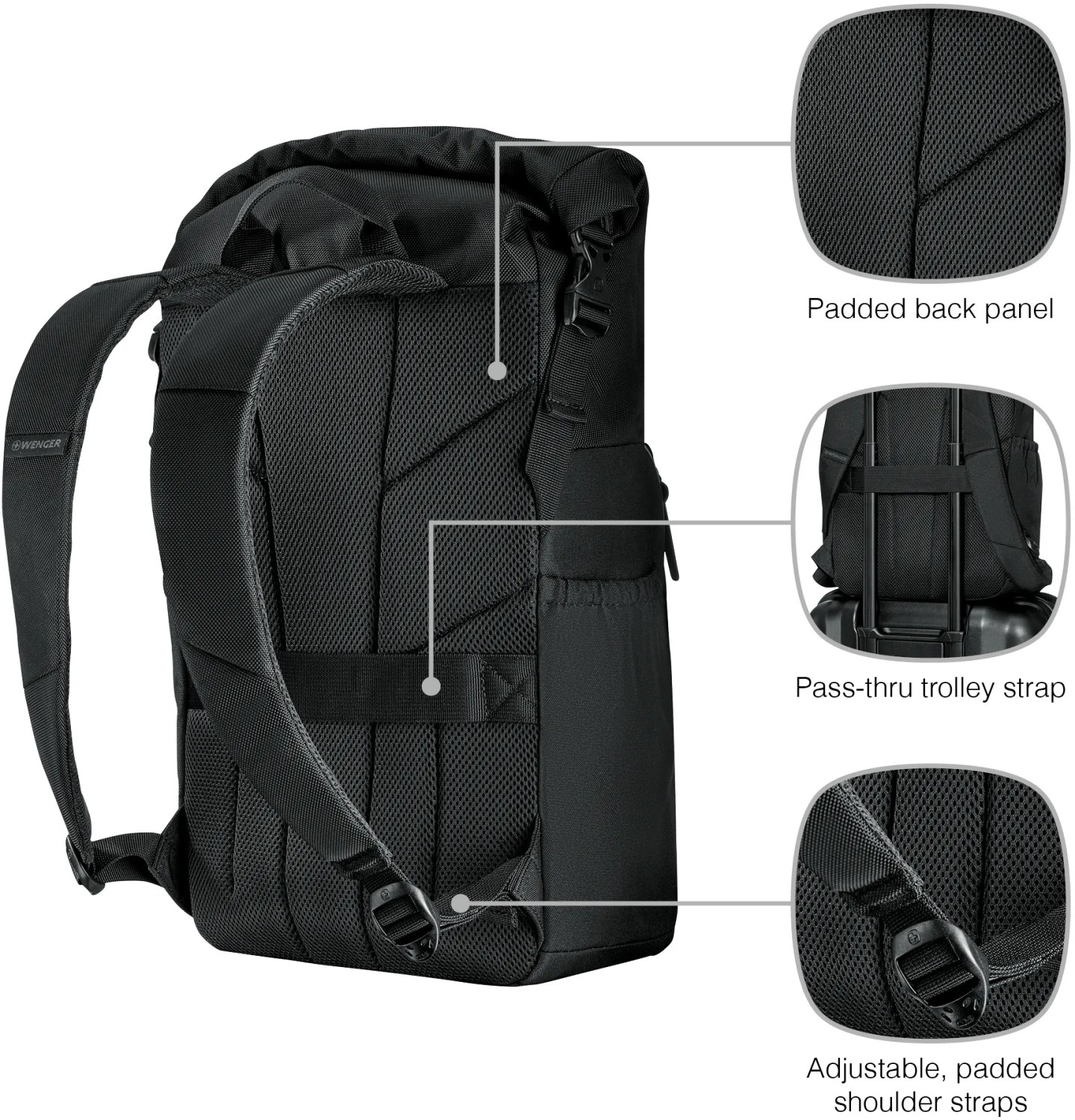 Plecak na laptopa Roll-Top 16'' Wenger P178515G
