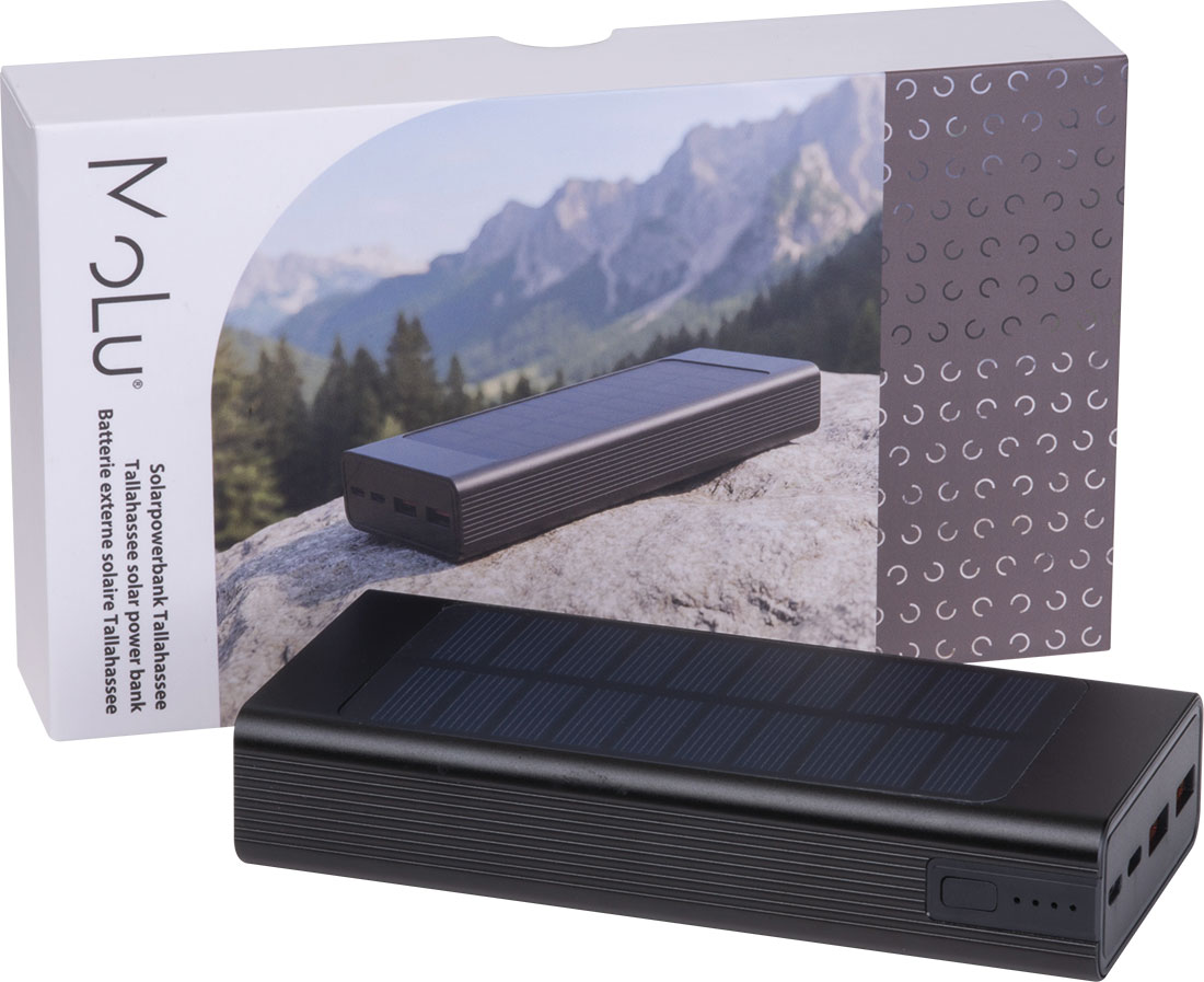 Power bank solarny 20 000 mAh TALLAHASSEE MoLu P179847G EG-54103-20000mah