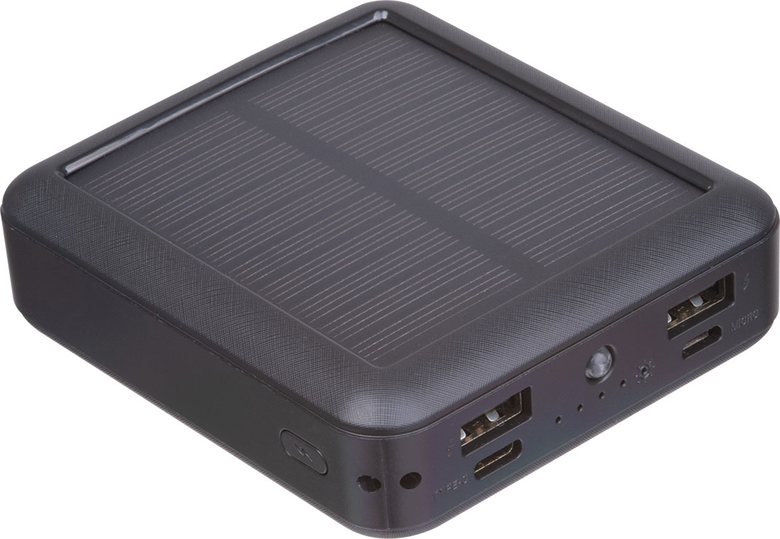 Power bank solarny, z recyklingu 10 000 mAh CRETE P179945G EG-74303-10000mah