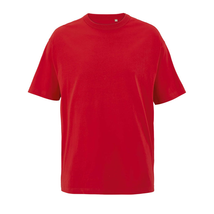 BOXY MEN T-SHIRT OVERSIZE P125756O bright rojo