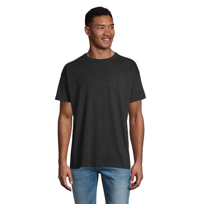BOXY MEN T-SHIRT OVERSIZE P125756O deep black
