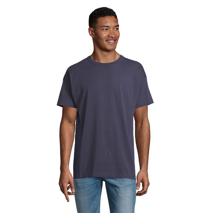 BOXY MEN T-SHIRT OVERSIZE P125756O french navy