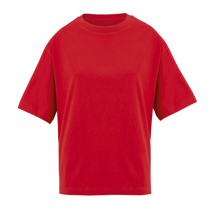 BOXY WOMEN T-SHIRT OVERSIZE P125791O bright rojo