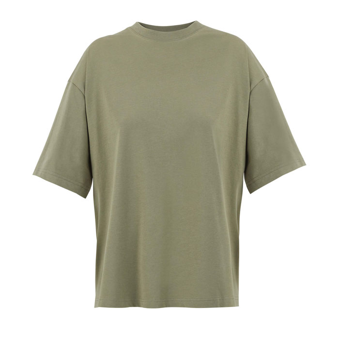 BOXY WOMEN T-SHIRT OVERSIZE P125791O khaki