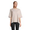 BOXY WOMEN T-SHIRT OVERSIZE P125791O linen twin