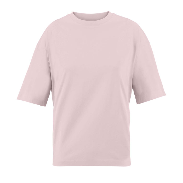 BOXY WOMEN T-SHIRT OVERSIZE P125791O medium pink