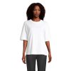 BOXY WOMEN T-SHIRT OVERSIZE P125791O bialy