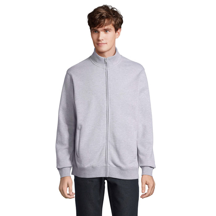 COOPER Bluza z zamkiem P158361O szary melanż COOPER Bluza z zamkiem P158361O szary melanż