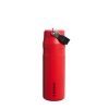 Butelka Stanley IceFlow Bottle Flip Straw 0.7L P108693P chili black