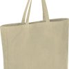 Torba bawełniana z recyklingu, z długimi uszami 320 g/m2 MANHATTAN P179998G beżowy