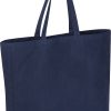 Torba bawełniana z recyklingu, z długimi uszami 320 g/m2 MANHATTAN P179998G granatowy
