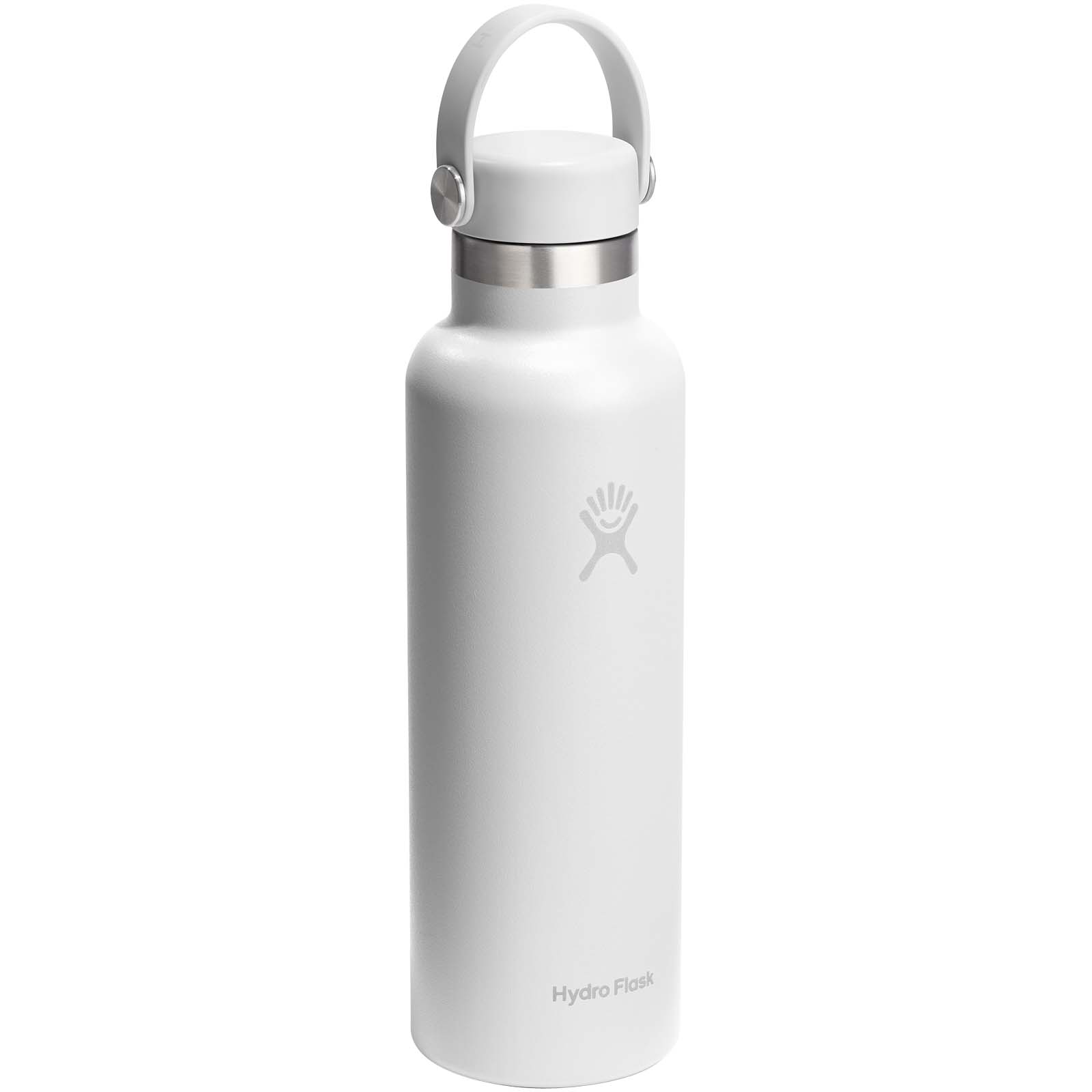 Hydro Flask Standard Mouth 621 ml – termoizolowana butelka na wodę ze stali nierdzewnej, z pokrywką ze słomką. P181618C PFC-100989-W