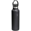 Hydro Flask Standard Mouth 621 ml – termoizolowana butelka na wodę ze stali nierdzewnej, z pokrywką ze słomką. P181618C czarny