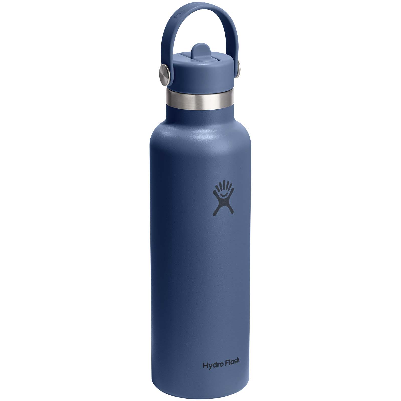 Butelka na wodę Hydro Flask Standard Mouth, pojemność 621 ml, izolowana, ze stali nierdzewnej P181621C środkowy niebieski Butelka na wodę Hydro Flask Standard Mouth, pojemność 621 ml, izolowana, ze stali nierdzewnej P181621C środkowy niebieski