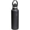 Butelka na wodę Hydro Flask Standard Mouth, pojemność 621 ml, izolowana, ze stali nierdzewnej P181621C czarny Butelka na wodę Hydro Flask Standard Mouth, pojemność 621 ml, izolowana, ze stali nierdzewnej P181621C czarny