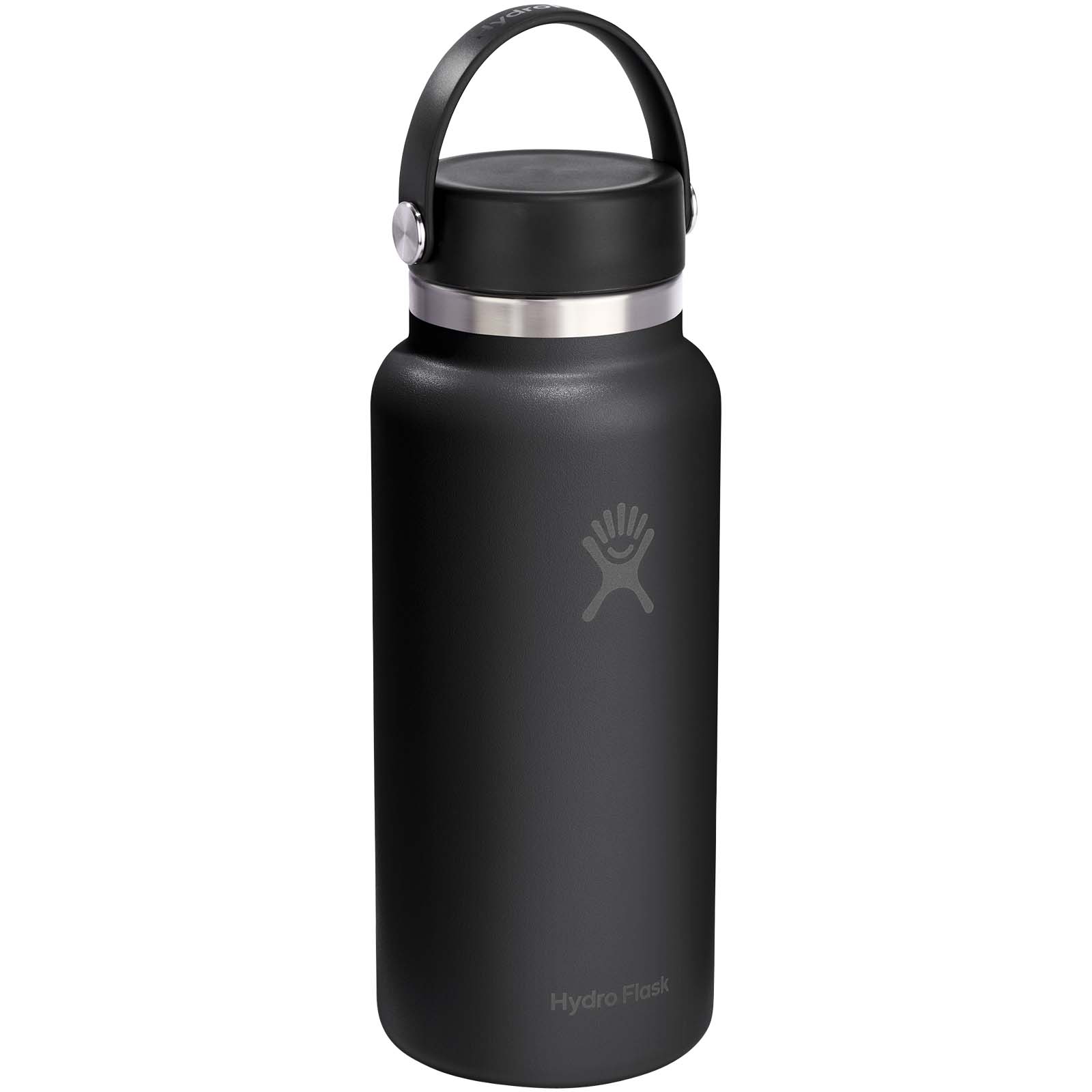 Butelka na wodę Hydro Flask Wide Mouth, pojemność 946 ml, z izolacją termiczną, wykonana ze stali nierdzewnej P181624C czarny