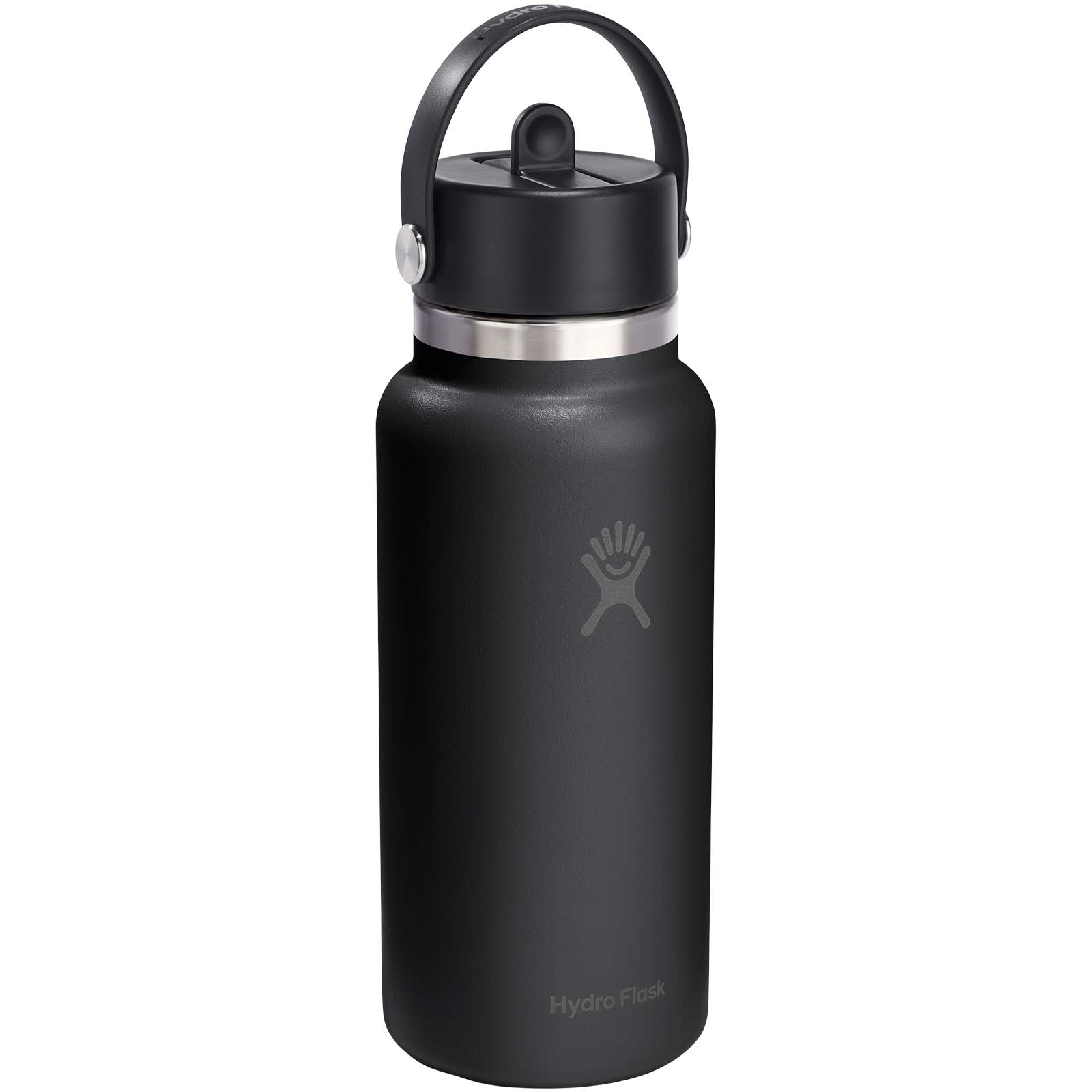 Hydro Flask Wide Mouth 946 ml – termoizolowana butelka na wodę ze stali nierdzewnej, z nakrętką ze słomką P181626C PFC-100992-W