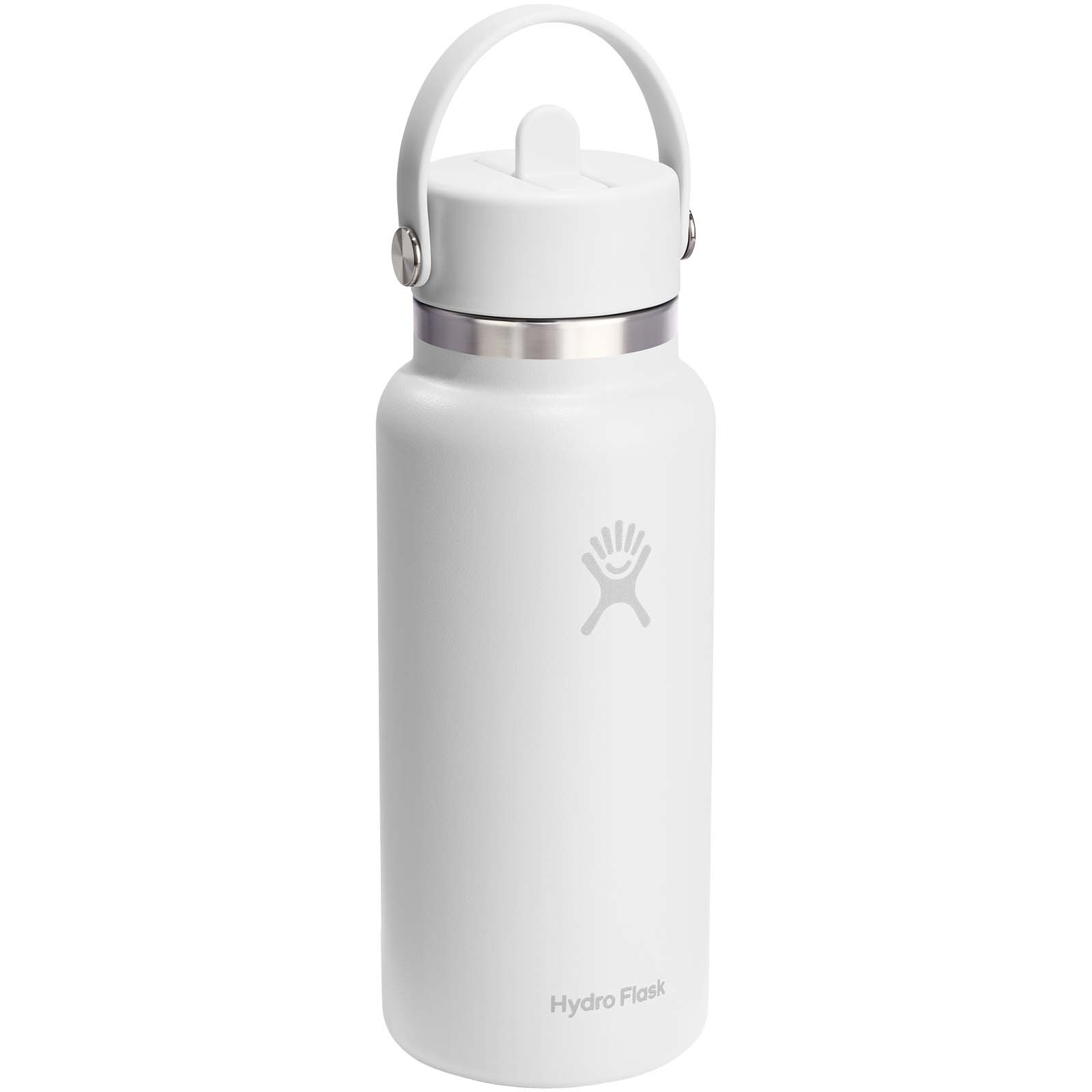 Hydro Flask Wide Mouth 946 ml – termoizolowana butelka na wodę ze stali nierdzewnej, z nakrętką ze słomką P181626C czarny