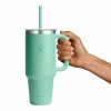 1183 ML TRAVEL TUMBLER CLEAR LID MERMAID GREEN P181875P 3 1183 ML TRAVEL TUMBLER CLEAR LID MERMAID GREEN P181875P
