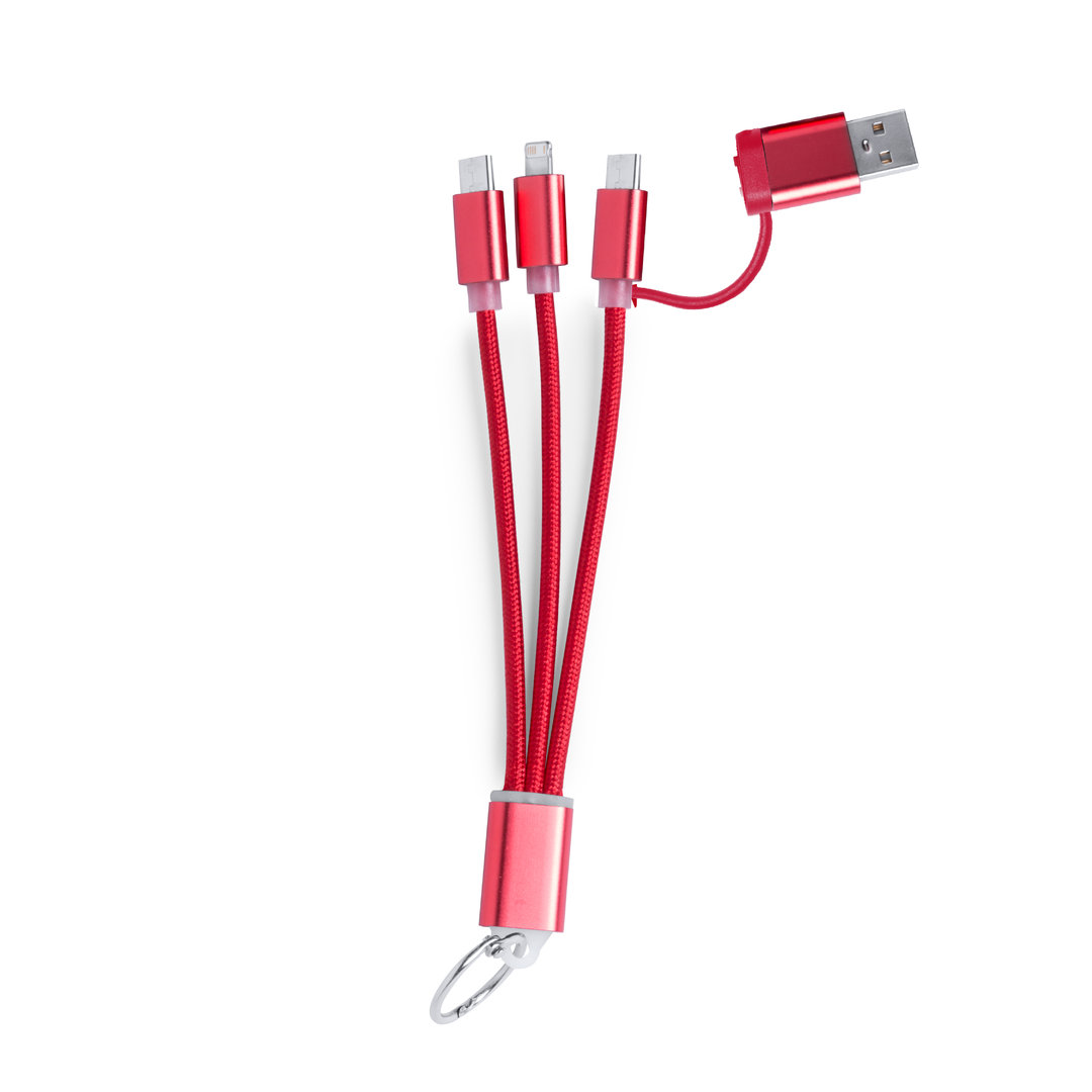 Kabel ładujący Frecles P167057T czerwony Kabel ładujący Frecles P167057T czerwony