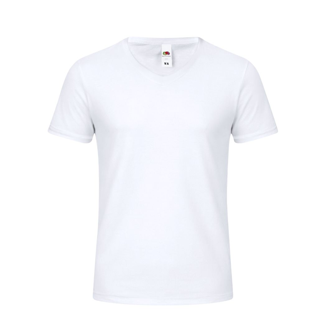 Biały T-shirt dla dorosłych Iconic V-Neck P182406T MKT-1318BLAXXL Biały T-shirt dla dorosłych Iconic V-Neck P182406T MKT-1318BLAXXL
