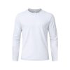 Biały T-shirt dla dorosłych Koszulka Iconic z długim rękawem P182410T