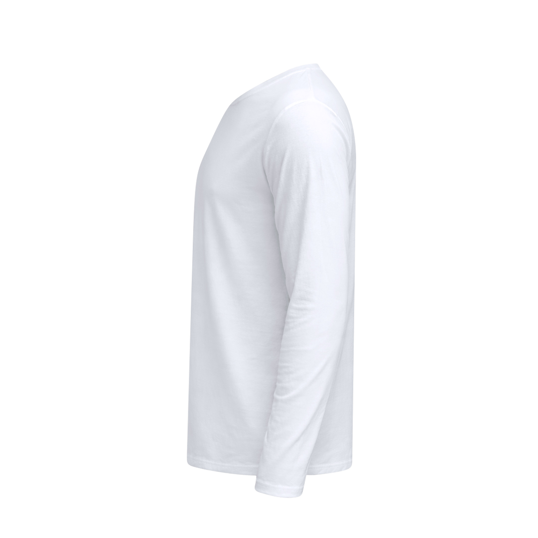 Biały T-shirt dla dorosłych Koszulka Iconic z długim rękawem P182410T