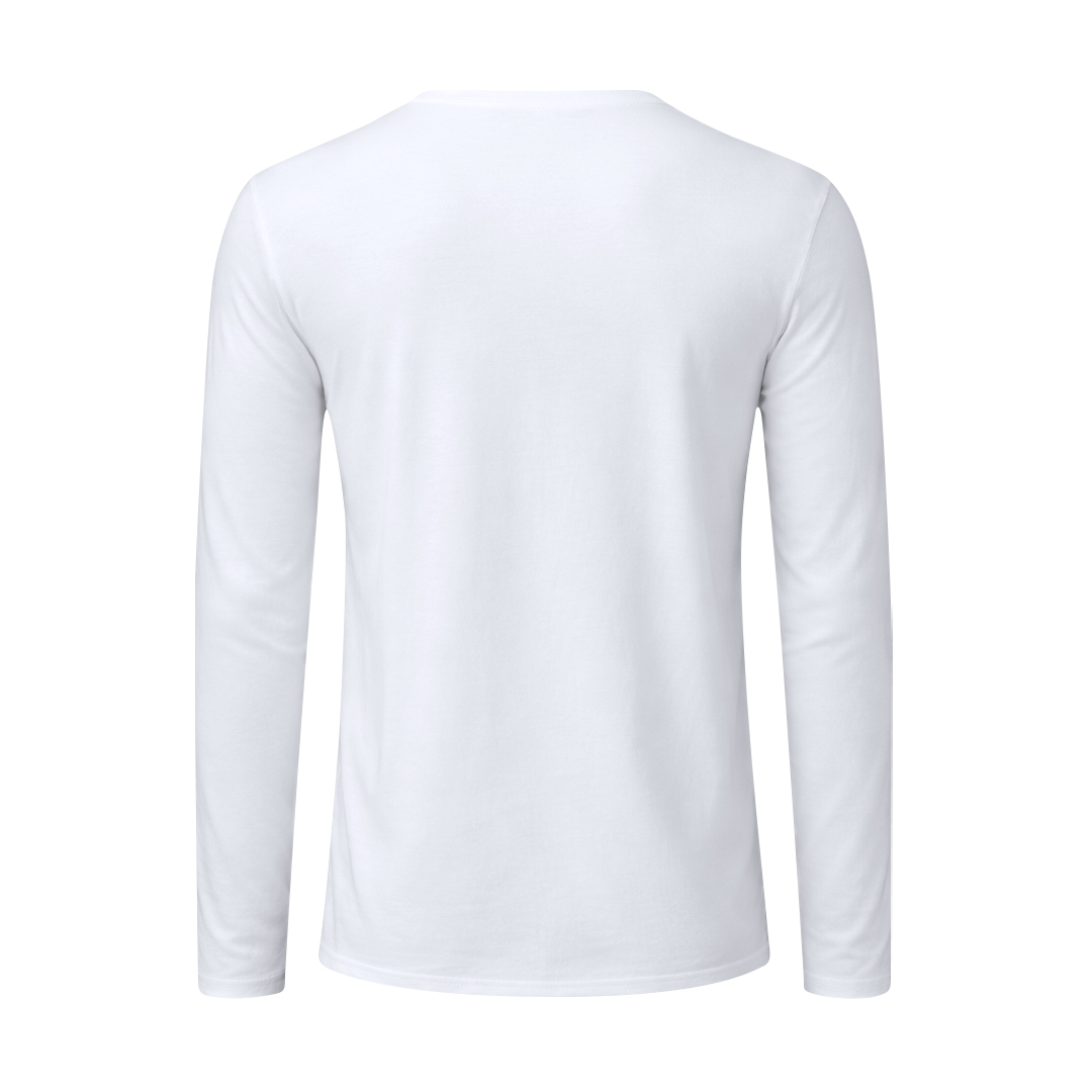 Biały T-shirt dla dorosłych Koszulka Iconic z długim rękawem P182410T