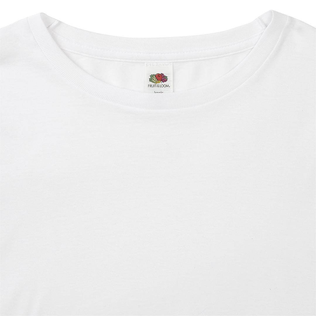 Biały T-shirt dla dorosłych Koszulka Iconic z długim rękawem P182410T