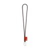 SET Lanyard NAUTIC Long (Ø 5 mm) z karabińczykiem w kształcie litery D o długości 55 mm P102069S czarny / czerwony