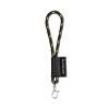 SET Lanyard NAUTIC Short (Ø 5 mm) z karabińczykiem 9 mm P102086S czarny / żółty SET Lanyard NAUTIC Short (Ø 5 mm) z karabińczykiem 9 mm P102086S czarny / żółty