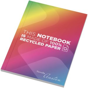Notatnik A6 Novella Austen z miękką okładką wykonaną z materiału z recyklingu, 50 kartek P181647C 