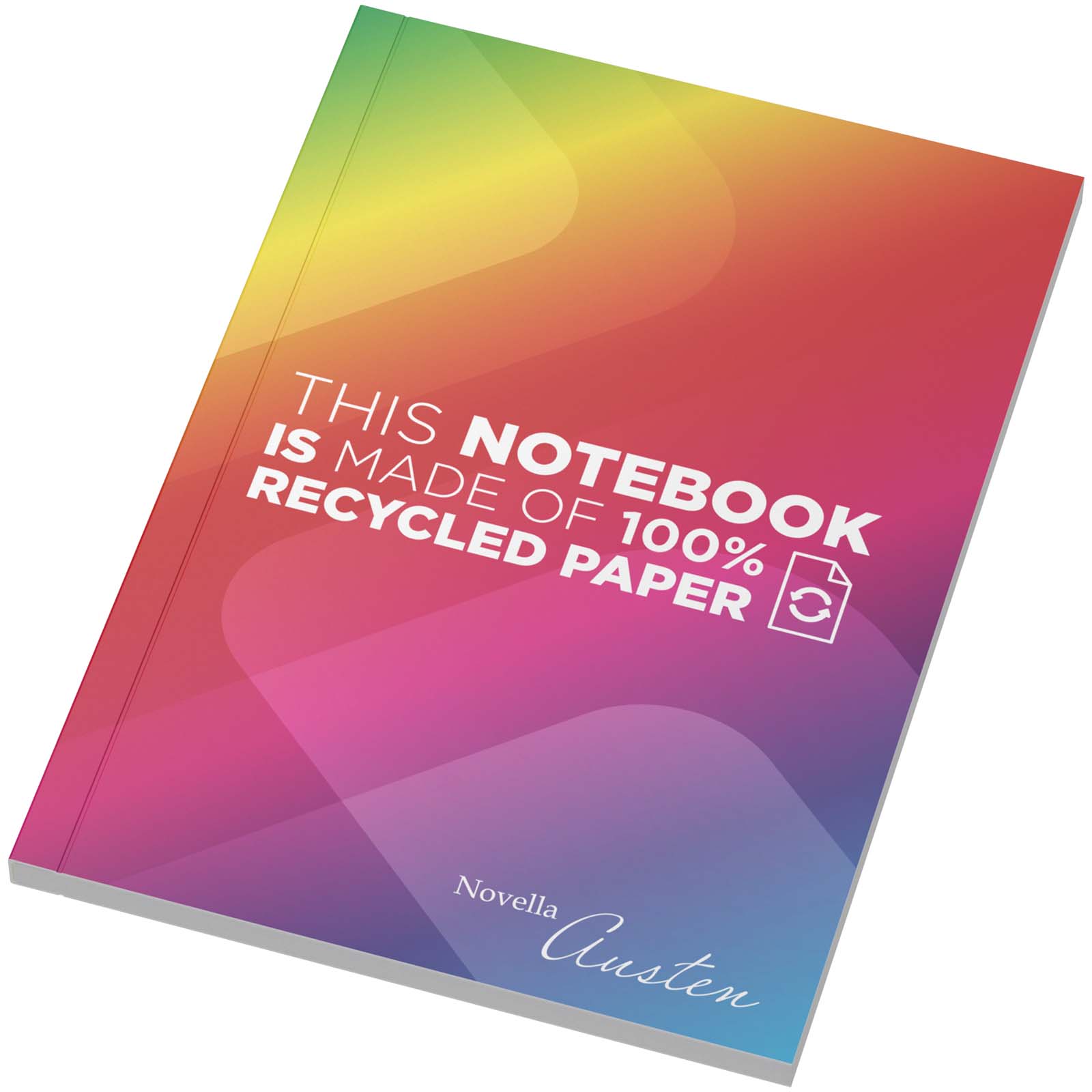 Notatnik A6 Novella Austen z miękką okładką wykonaną z materiału z recyklingu, 50 kartek P181647C PFC-21090301
